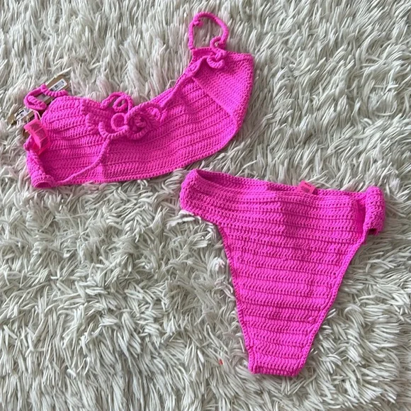 Skims Women's Pink Bikinis-and-tankini-sets - Picture 3 of 6